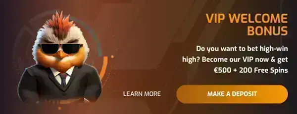 Hugo Casino — VIP Velkomstbonus