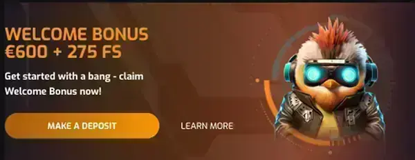 Hugo Casino — Velkomstbonus